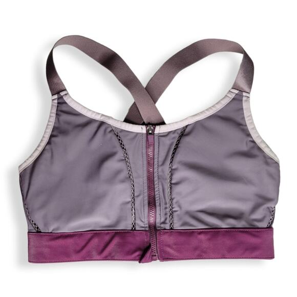 Fabletics Zoe High Impact Sports Bra Front Zip Size Small - Picture 2 of 7